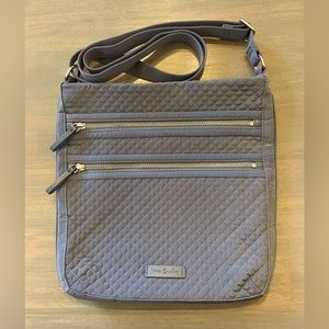 Vera Bradley Iconic Triple Zip Hipster, charcoal grey